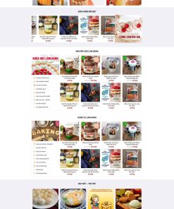Theme wordpress shop nguyên liệu làm bánh