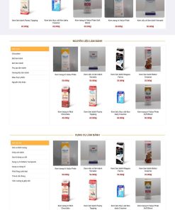 Theme wordpress shop nguyên liệu làm bánh 2