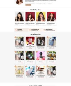 Theme wordpress web dạy trang điểm