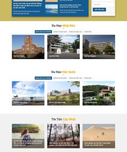 Theme wordpress du học hàn quốc
