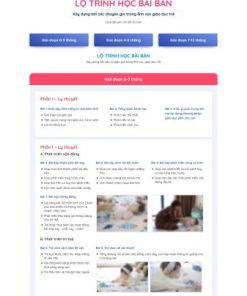 Theme wordpress lading pape khóa học cho bé
