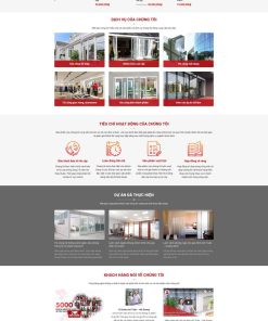 Theme wordpress công ty nhôm kính