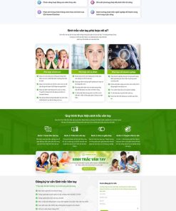 Theme wordpress sinh trắc vân tay