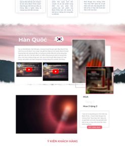 Theme wordpress lading pape giới thiệu son môi