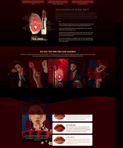 Theme WordPress bán son môi chuyên nghiệp và đẹp mắt