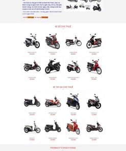 Theme wordpress cho thuê xe máy chuẩn seo
