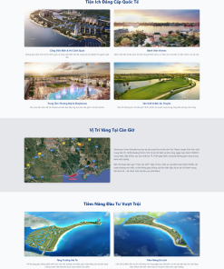 Landing page dự án bất động sản Vinhomes Green Paradise