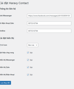 Plugin thêm nút Messenger, điện thoại, Zalo vào chân trang Wordpress
